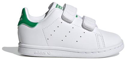 Adidas Παιδικά Sneakers Originals Stan Smith με Σκρατς Cloud White / Green από το Sneaker10