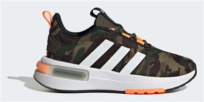 Adidas Παιδικά Sneakers Racer Shadow Olive / Cloud White / Screaming Orange