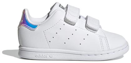 Adidas Παιδικά Sneakers Stan Smith με Σκρατς Cloud White / Silver Metallic