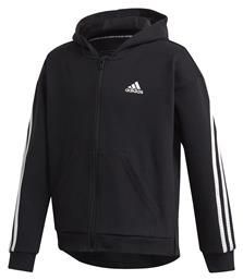 adidas Παιδική Ζακέτα 3-Stripes Μαύρη