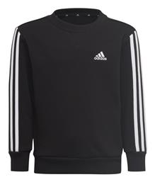 Adidas Παιδικό Φούτερ Μαύρο Essentials 3-Stripes