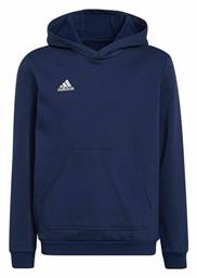 Adidas Παιδικό Φούτερ με Κουκούλα και Τσέπες Navy Μπλε Entrada 22