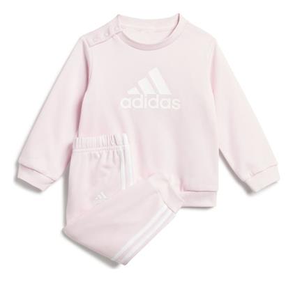 Adidas Παιδικό Σετ Φόρμας Ροζ 2τμχ Badge Sport French Terry