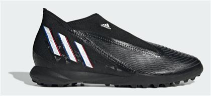 Adidas Predator Edge.3 Laceless TF Χαμηλά Ποδοσφαιρικά Παπούτσια με Σχάρα Core Black / Cloud White / Vivid Red