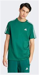 Adidas Single Jersey 3-stripes T-shirt Πράσινο