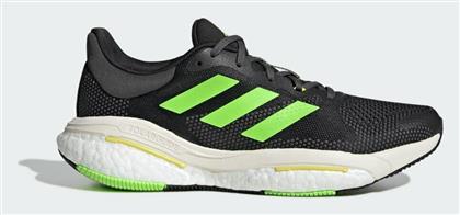 Adidas Solarglide 5 Ανδρικά Αθλητικά Παπούτσια Running Core Black / Solar Green / Beam Yellow