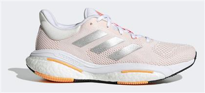 Adidas Solarglide 5 Γυναικεία Αθλητικά Παπούτσια Running Core White / Silver Metallic / Light Flash Orange