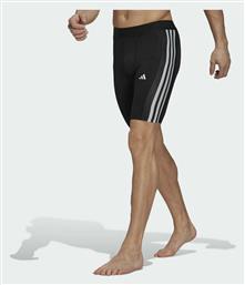 Adidas Stripes Training Ανδρικό Αθλητικό Κολάν Compression Κοντό Μαύρο