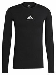 Adidas TechFit Ανδρική Ισοθερμική Μακρυμάνικη Μπλούζα Compression Μαύρη από το MybrandShoes