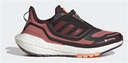 Adidas Ultraboost 22 GTX Γυναικεία Αθλητικά Παπούτσια Running Αδιάβροχα με Μεμβράνη Gore-Tex Wonder Red / Beam Orange / Shadow Maroon