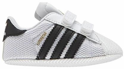 Adidas Βρεφικά Sneakers Αγκαλιάς Λευκά Superstar