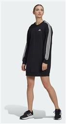 Adidas W 3-Stripes Mini All Day Φόρεμα Μακρυμάνικο Μαύρο