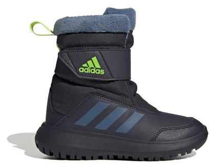 Adidas Winterplay Παιδικά Μποτάκια Χιονιού με Σκρατς Navy Μπλε από το E-tennis