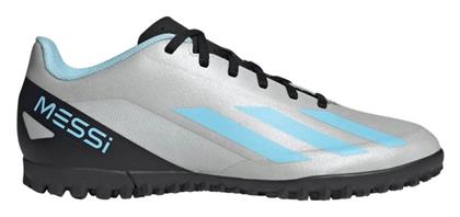 Adidas X Crazyfast Messi.4 TF Χαμηλά Ποδοσφαιρικά Παπούτσια με Σχάρα Silver Metallic / Bliss Blue / Core Black από το Outletcenter