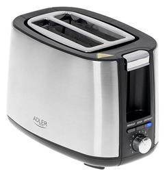 Adler Φρυγανιέρα 2 Θέσεων 750W Inox