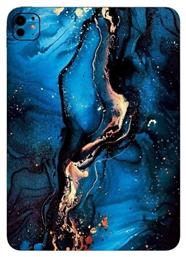 Αυτοκόλλητο Skin Προστασίας Πλάτης Ipad Mini 7 2024 Gams Premium Vinyl Skin Back Plate Blue Gold Marble Gams-vnl-skin-blgm-001-064