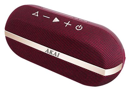 Akai ABTSW-30R Αδιάβροχο Ηχείο Bluetooth 20W με Διάρκεια Μπαταρίας έως 15 ώρες Κόκκινο από το e-shop