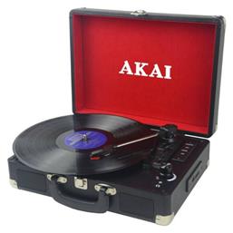 Akai ATT-E10 Pick-up Βαλιτσάκι Πικάπ με Ενσωματωμένα Ηχεία Μαύρο από το Public