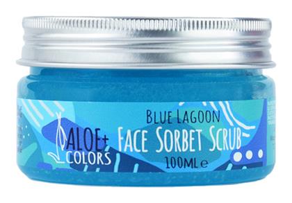 Aloe Colors Sorbet Blue Lagoon Scrub για το Πρόσωπο & το Σώμα 100ml
