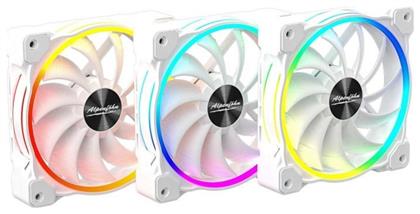 Alpenfoehn Wing Boost 3 ARGB High Speed Case Fan 120mm 3τμχ Λευκό από το e-shop