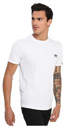 Alpha Industries Basic Small Logo White