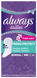 Always Dailies Fresh & Protect Normal Fresh Scent Σερβιετάκια 30τμχ