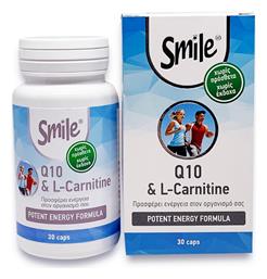 AM Health Smile Coenzyme Q-10 & L-Carnitine 30 κάψουλες από το Pharm24