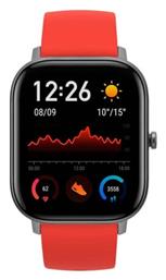 Amazfit GTS Aluminium 43mm Αδιάβροχο Smartwatch με Παλμογράφο (Red) από το e-shop