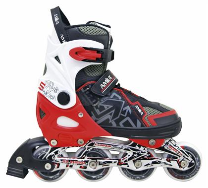 Amila Inline Αυξομειούμενα Rollers Κόκκινα Παιδικά