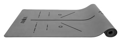 AMILA Στρώμα Γυμναστικής Yoga/Pilates Γκρι (183x65x0.4cm)