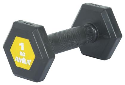 Amila Βαράκι Εξάγωνο Λαστιχένιο 1 x 1kg