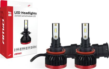 AMiO Λάμπες Αυτοκινήτου BF Series H11 / H8 / H9 LED 6000K Ψυχρό Λευκό 12V 50W 2τμχ