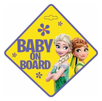 AMiO Σήμα Baby on Board με Βεντούζα Frozen Κίτρινο EPBB02 από το Saveltrade