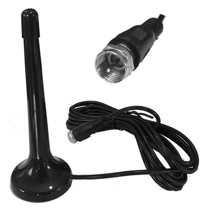 Andowl Q-A162 Εσωτερική Κεραία Τηλεόρασης (δεν απαιτεί τροφοδοσία) σε Μαύρο Χρώμα Σύνδεση με Ομοαξονικό (Coaxial) Καλώδιο