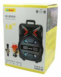 Andowl Σύστημα Karaoke με Ενσύρματo Μικρόφωνo AN-Q1200 σε Μαύρο Χρώμα