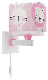 Ango Παιδικό Φωτιστικό Τοίχου Led Πλαστικό Jungle Pink