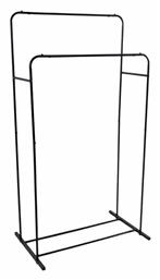 Ankor Κρεμάστρα Δαπέδου από Μέταλλο Μαύρη 80x50x150cm