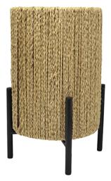 Ankor Μεταλλικό Πορτατίφ LED με Μπεζ Καπέλο και Μαύρη Βάση