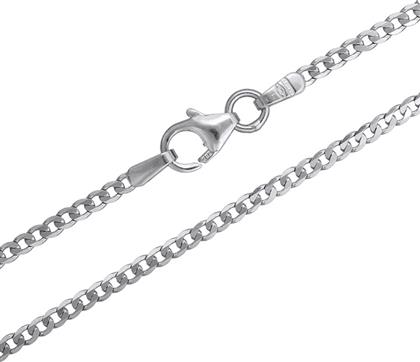 Αντρική καδένα Κ14 λευκόχρυση 026349 026349 Χρυσός 14 Καράτια