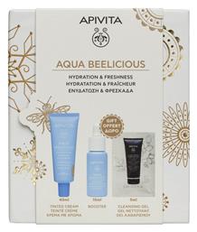 Apivita Aqua Beelicious Routine Σετ Περιποίησης για Ενυδάτωση, Καθαρισμό Προσώπου & Λάμψη
