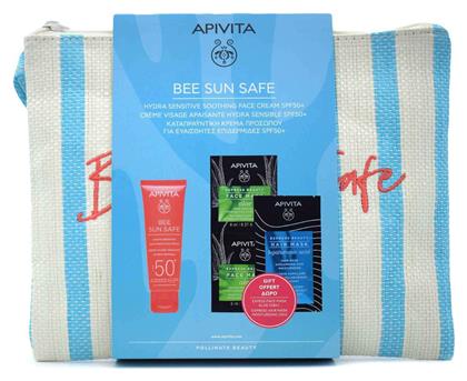 Apivita Bee Sun Safe Σετ με Αντηλιακή Κρέμα Προσώπου & Νεσεσέρ