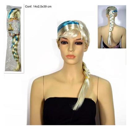 Αποκριάτικη Περούκα με Κοτσίδες Ξανθιά με Πλεξούδα