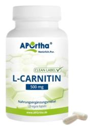 Aportha L-carnitine με Καρνιτίνη 500mg 120 κάψουλες