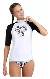 Arena Rash Vest Γυναικεία Κοντομάνικη Αντηλιακή Μπλούζα Λευκή από το Plus4u