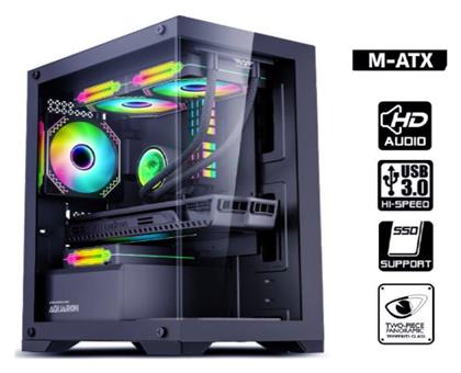 Armaggeddon Aquaron Gaming Mini Tower με Πλαϊνό Παράθυρο