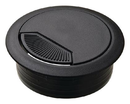 ArteLibre Τάπα Καλωδίων Φ60mm Μαύρο 1τμχ