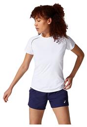 ASICS Court Piping Γυναικείο Αθλητικό T-shirt Fast Drying Λευκό