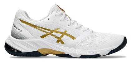 ASICS Gel Netburner Ballistic Ff3 Ανδρικά Αθλητικά Παπούτσια Βόλεϊ Λευκό / Χρυσό