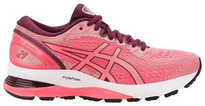 Asics Gel-Nimbus 21 Γυναικεία Αθλητικά Παπούτσια Running Ροζ από το Outletcenter