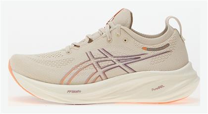 ASICS Gel-Nimbus 26 Γυναικεία Running Oatmeal / Faded Orange από το Epapoutsia